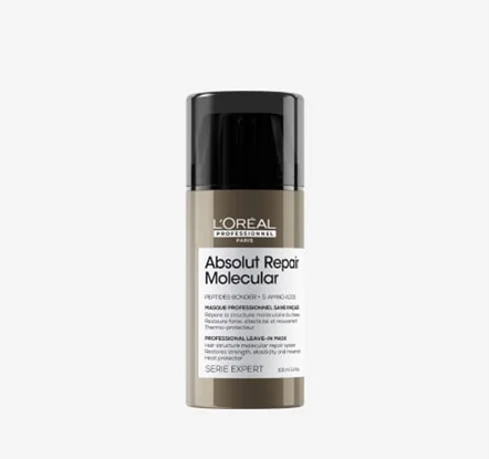 Crema sin Enjuague Reparadora Molecular Para Cabello Dañado100 ml - Absolut Repair Molecular